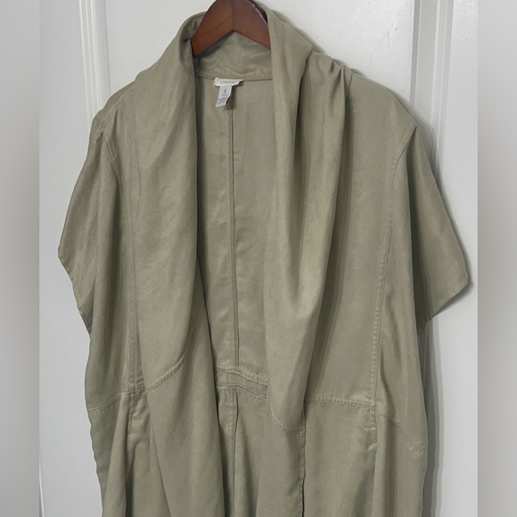 Chicos Women’s Faux Suede Open-Front, Cardigan. - Picture 2 of 9